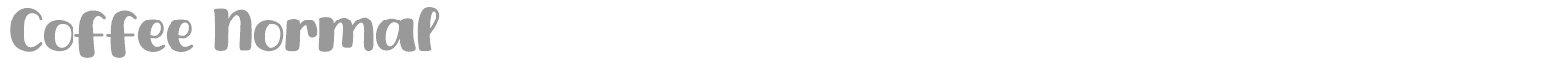 Coffee Normal font preview